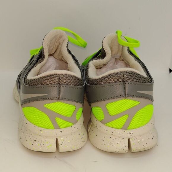 Nike Free Run 2 Womens Pre-owned Gray/Neon Green Running Sneakers - sz. 9 1/2 - Picture 5 of 7